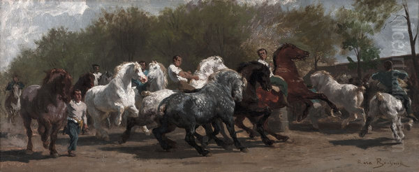 Le marche aux chevaux (The Horse Fair) - view 1