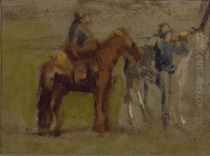 Study for "Cowboys in the Badlands" by Thomas Cowperthwait Eakins