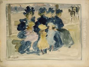 Along the Boulevard by Maurice Prendergast