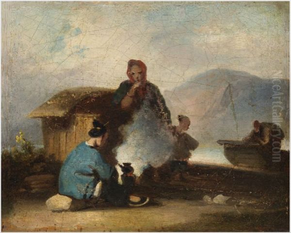 Chinese Scene, Women Making Tea - view 1