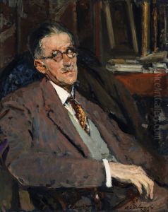 Portrait of James Joyce (1882-1941), Author by Jacques-Emile Blanche