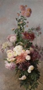 Sprigs Of Chrysanthemums by Alice Brown Chittenden
