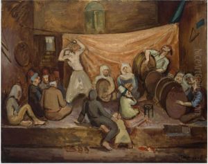 A Cabaret Scene in Damascus by Jean Marchand
