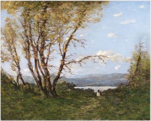 A Landscape by Henri Harpignies