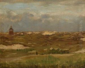 A Study Of A Landscape With Houses by Antonin Chittussi