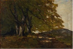 A Landscape with Trees and a Hill