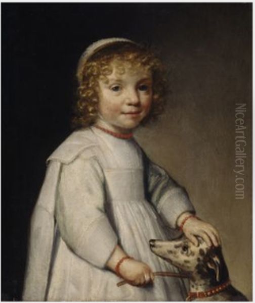 Portrait of a Child with a Dog - view 1