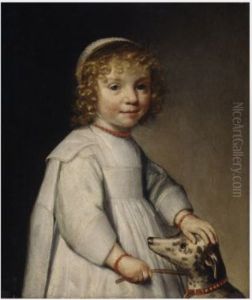 Portrait of a Child with a Dog Portrait of a Child with a Dog