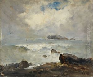 A Rocky Coast by Nathaniel Hone the Younger