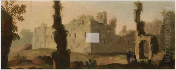 Capriccio with Sant'Agnese fuori le Mura and San Constanza, Rome - view 1
