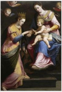 The Mystic Marriage of Saint Catherine by Benedetto Veli