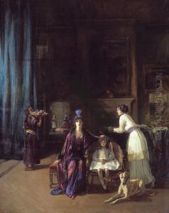 Lady Hazel Lavery with her Daughter Alice and Stepdaughter Eileen by John Lavery