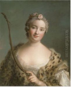 Charlotta Fredrika Sparre (1719-1795), later Countess Fersen by Jean-Marc Nattier