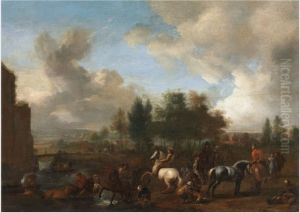 a Landscape by Philips Wouwerman