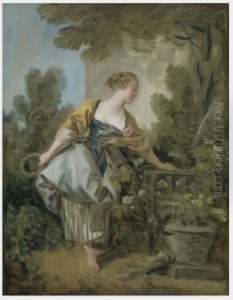 A Young Girl in a Park - view 1