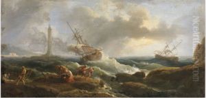 A Coastal Scene by Joseph Vernet
