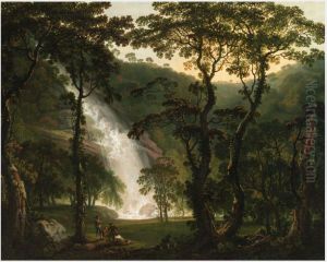View of Powerscourt Waterfall by George Barret, Sr.