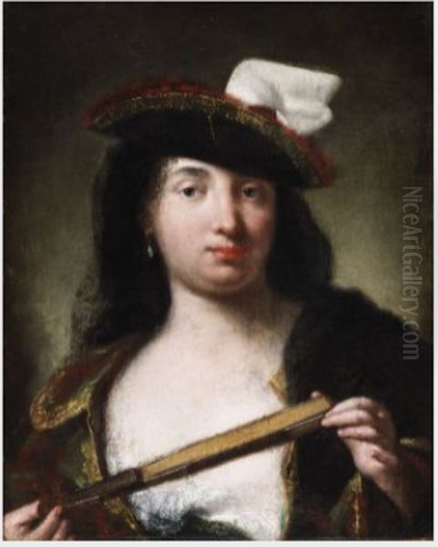Portrait of a Lady Holding a Fan - view 1
