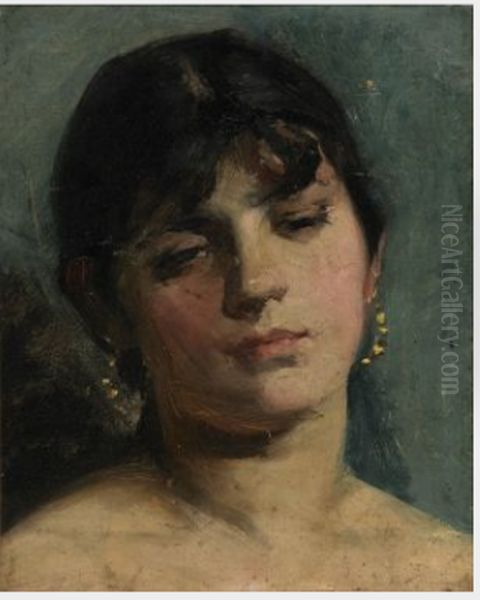 Portrait Sketch of a Young Girl - view 1