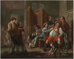 Falstaff Recruits from Shakespeare's 'Henry IV' by Francis Hayman