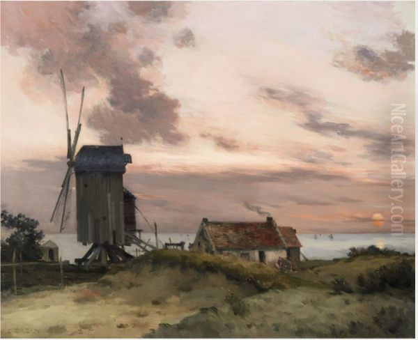 Windmill on a Beach - view 1