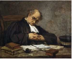A Sleeping Judge by Thomas Couture