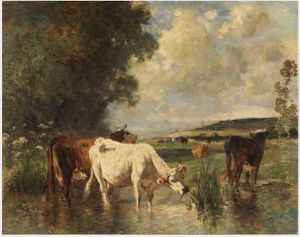 Cows in a Marsh