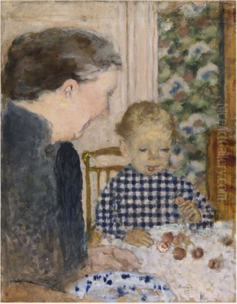 Boy Eating Cherries - view 1