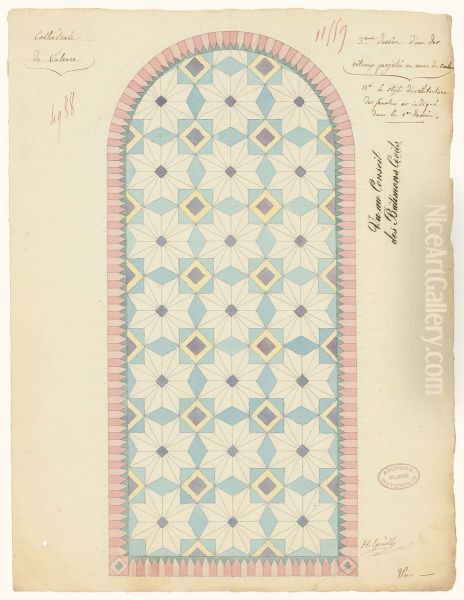 Proposition de vitrail n°3 pour la cathedrale de Valence (1835) - view 1