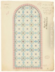 Proposition de vitrail n°3 pour la cathedrale de Valence (1835) by Alexandre, Francois Epailly