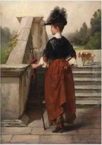 A Young Lady by Stephen Catterson Smith the Younger
