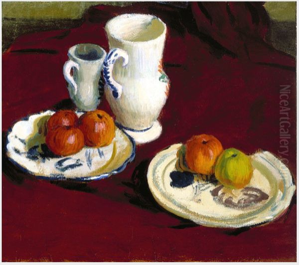 Still life with Apples and Breton Pots - view 1