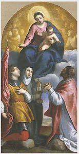 The Virgin and Child with Saints and Angels by Palma il Giovane