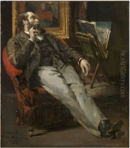 Portrait of Nathaniel Hone (1831-1917), Artist by Edouard Brandon