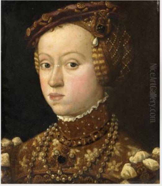 Portrait of Archduchess Anna (1528-1590), Daughter of King Ferdinand I of Austria - view 1
