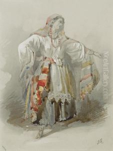 Woman Dressed As An Oriental