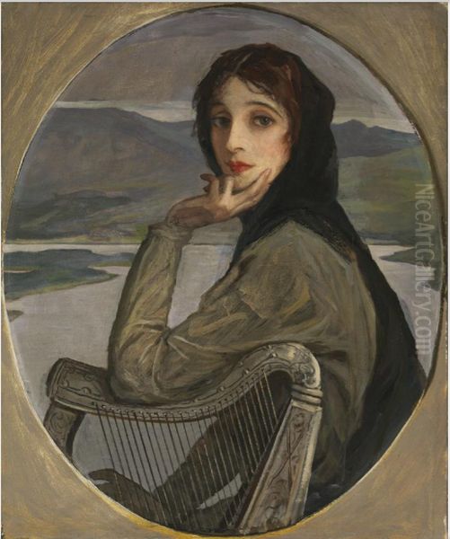 Portrait of Lady Lavery as Kathleen Ni Houlihan - view 1