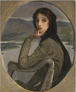 Portrait of Lady Lavery as Kathleen Ni Houlihan by John Lavery
