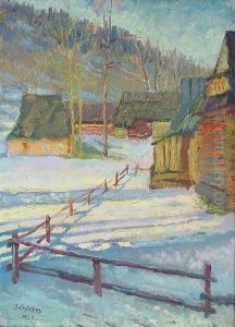 Beskidy Zima by Jozef Chlebus