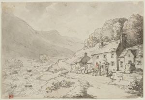 Bethgelart, foot of Snowdon by Thomas Rowlandson
