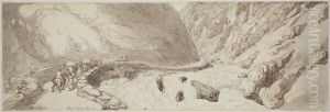 Road to Pont Aberglaslyn by Thomas Rowlandson