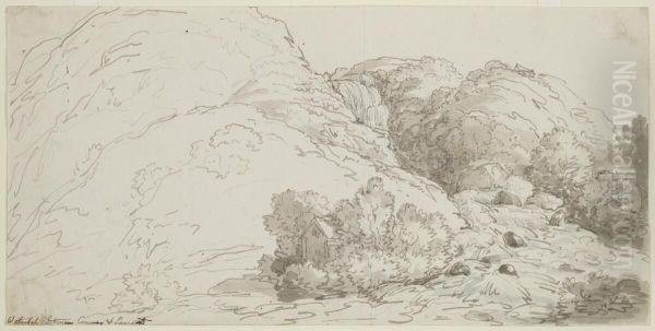 Watterfal between Conway and Lanrwst - view 1