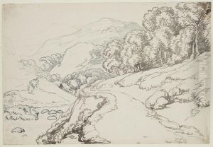 Near Dolgelly by Thomas Rowlandson