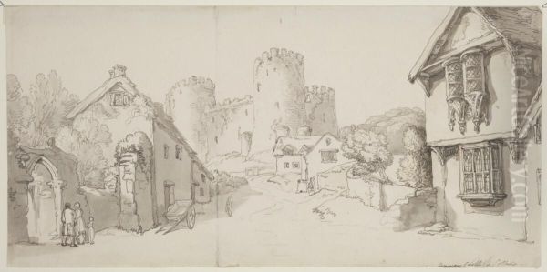 Conway Castle and colledge - view 1