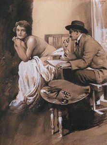 A Painter And His Model by Robert Chlosser