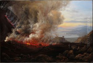 An Eruption of Vesuvius by Johan Wilhelm Ludwig Dahl