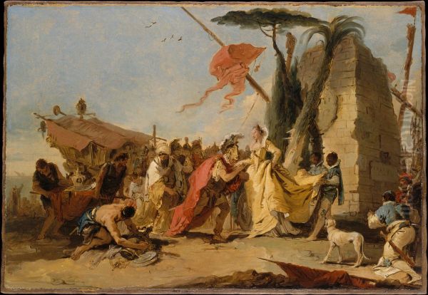 The Meeting of Antony and Cleopatra - view 1