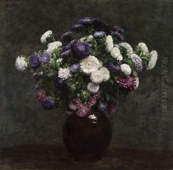 Asters in a Vase - view 1