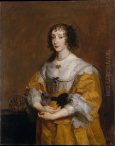 Queen Henrietta Maria by Sir Anthony Van Dyck