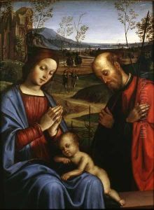 The Holy Family by Lorenzo Costa